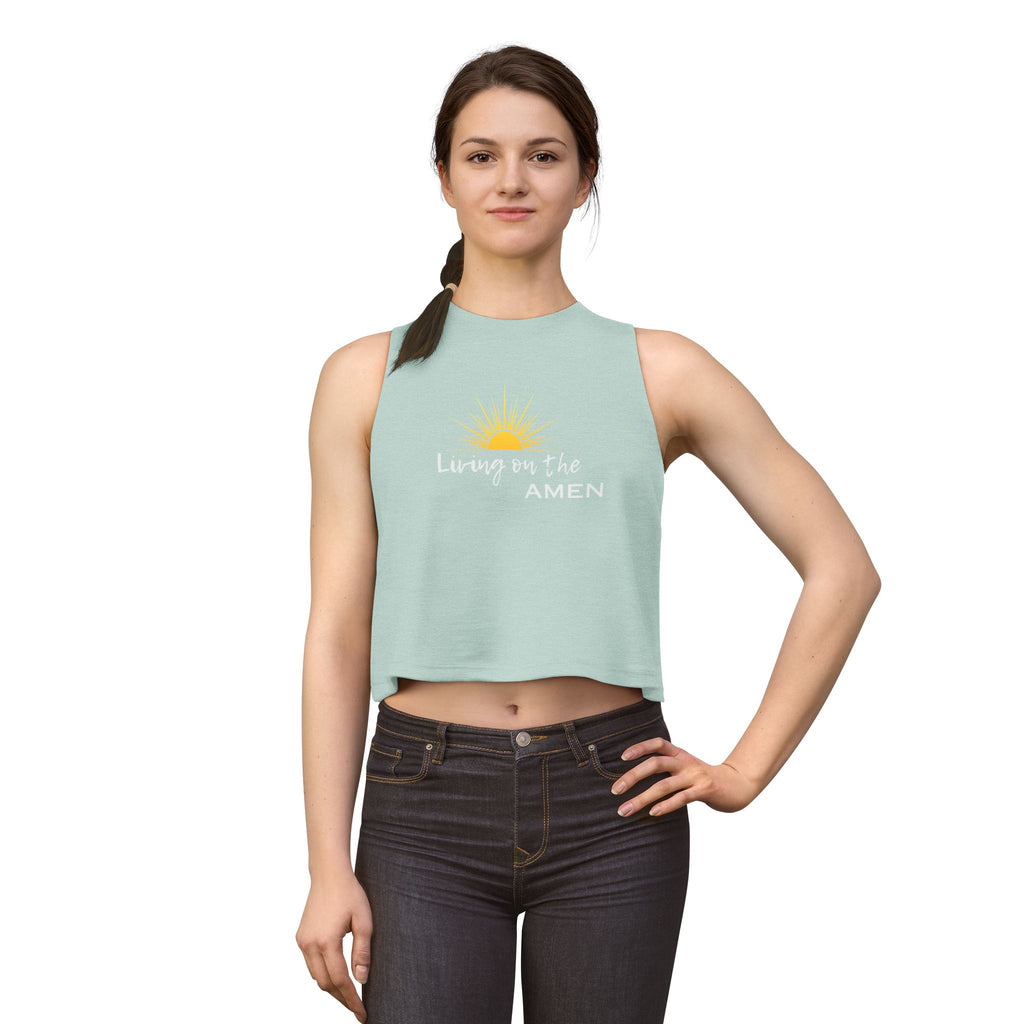 Living on the Amen Crop Top