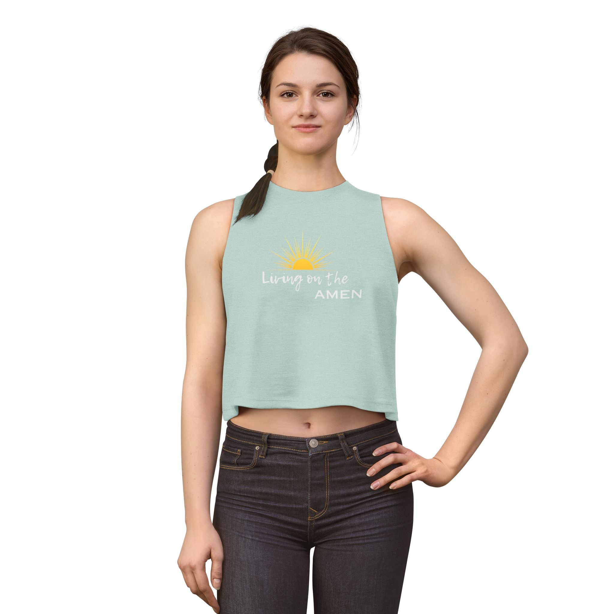 Living on the Amen Crop Top